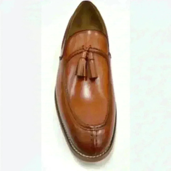 Stacy Adams Donovan Leather Tassel Loafer Memory Foam Cognac SZ 10 - Picture 16 of 16